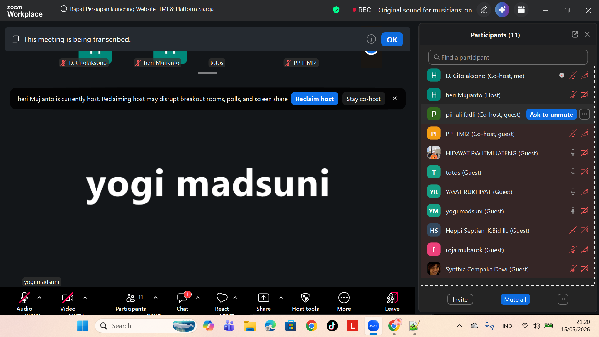 ITMI Optimalkan SIARGA, Launching Website dan Pencetakan Perdana KTAI Segera Digelar